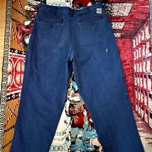 Carhartt vintage Y2K navy blue FR cargo workwear pants SZ 34